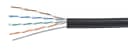 Кабель Cabeus UTP-4P-Cat.5e-SOLID-ST-OUT (U/UTP, CAT.5E, PE, 305 м, черный, с тросом) (7175c)