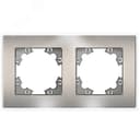 Афина рамка стеклянная двухместная универсальная, мокко (еврослот)