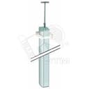 Connect Колонна 2-сторонняя К45 с телескопическим упором 110х80 мм 3м SC алюминий