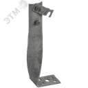 Держатель проводника круглого 6-10мм винтовой угловой скрытый h=140мм оцинкованная сталь TD IEK