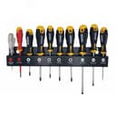 Набор отверток Ergonic, Отвертка диэлектрическая и отвертка тестер напряжения 10 шт