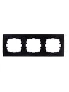 Рамка 3-м Karina горизонт. черн. бархат LEZARD 707-4200-148