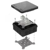 Коробка огнестойкая для о/п двухкомпонентная 60-0303-9005-FR6.0-4 Е15-Е120 100х100х40