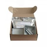 Коробка распределительная двухкомпонентная (HF) в комплекте с компаундом и с 6-кл. зажимами, сечение до 2,5 мм, 100х100х50 серая