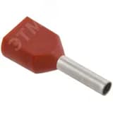 Наконечник кабельный НШвИ 2х0.75-8 темно-красный НГИ2 IEK