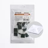 Площадка самоклеющаяся STEKKER SMCL2525 2525 мм под хомуты белый 32935