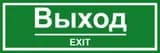 Табло (Выход) 300х100, пластик (без питания)