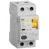 Выключатель дифференциального тока (УЗО) 2п 25А 10мА ВД1-63 АС(Электромеханическое) MDV10-2-025-010 IEK