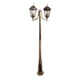 Светильник садовопарковый Feron PL157 столб шестигранный 260W E27 230V черное золото 11325