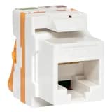 Модуль Keystone TERACOM CS Cat.6A неэкранированный 110 IDC 180 градусов самозажимной (Toolless) оранжевый EKF