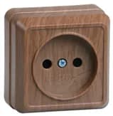 Розетка 1-м ОП Октава 10А IP20 без заземл. дуб IEK ERO10-K04-10-DC