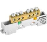 TEKFOR Шина PE земля неизолированная на универсальном держателе 8х12-8-Ж IEK