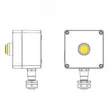 Взрывозащищенный пост управления из алюминия CPE-A-12-(1xLY(250))-1xKAEPM2MHK-20(C)1Ex d e IIC Т5 Gb / Ex tb IIIC T95°C Db IP66