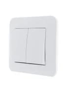 Выключатель 2-кл. 1п СП Karina 10А IP20 механизм бел. LEZARD 707-0288-101