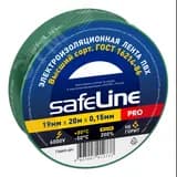 Изолента ПВХ зеленая 19мм 20м Safeline Росэл