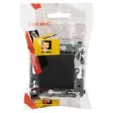 Розетка 1-м СП 2мод. Avanti «Черный матовый» 16А 2P+E защ. шторки с крышкой механизм черн. DKC 4412013