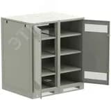 Шкаф LINEA B (пустой) 1450х1200х950мм двустворчатая металлическая дверь серый ITK