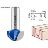 Фреза пазовая галтельная 25.4x16мм, радиус 12.7мм ЗУБР