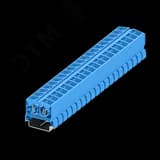 Клемма TB 2-2 на DIN-35, фронт.подключение, сечение 2,5 мм. кв., синий.