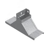 Крышка-ответвитель вертикальный к лотку 150х100, толщина 1,0 мм, Сендзимир цинк