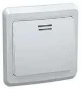 Выключатель 1-кл. СП Вега 10А IP20 ВС10-1-1-ВБ с индикацией бел. IEK EVV11-K01-10-DM