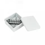 Коробка распределительная двухкомпонентная (HF) в комплекте с 6-кл. зажимами, сечение до 2,5 мм?, 100х100х40 серая PR80.0170 Промрукав