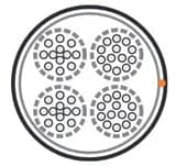 Кабель витая пара Hyperline UUTP50-C3-S24-IN-LSZH-GY