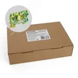 Зажим пружинный, 2-проводной проходной ЗНИ - 2,5, JXB ST 2,5, желтый, зеленый LD552-3-25