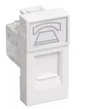 Розетка модульная телефонная RJ-11 45х22.5мм белая