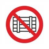 Знак-наклейка "Запрещается загромождать проходы и (или) складировать" Знакпром