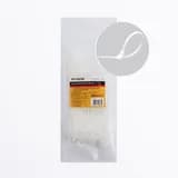 Хомут нейлоновый STEKKER NYCT25150 25x150 мм d пучка max 35 мм нагрузка 8 кг белый упаковка 100 шт 32773