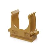 Крепёж-клипса для труб АБС-пластик бук d20 мм в малой упаковке (10шт/1000шт уп/кор) Промрукав