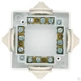 IP44 Коробка ответвительная открытой установки КОА-001 с контактной группой 78х78х42, белая