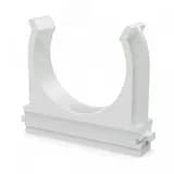 Крепёж-клипса для труб Полистирол белая d50 мм (10шт/200шт уп/кор)