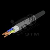 Кабель силовой ППГнг(А)-HF 3х4ок(N.PE)-0.66 однопроволочный черный (барабан) АЛЮР