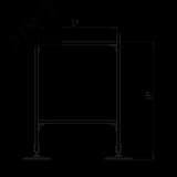 Опорная конструкция для горизонтальных прямоугольных воздуховодов и металлических лотков кабеленесущих систем TECHNORAPTOR FOOT 1000х1500 HD