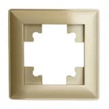 Рамка STEKKER PFR00700108 1местная серия Катрин золото 49606