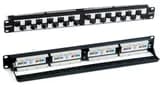 Патч-панель с угловыми портами 1U на 24 порта Hyperline PP2A-19-24S-8P8C-C6-110