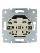 Розетка 1-м СП Karina 16А IP20 без заземл. термопласт механизм черн. бархат LEZARD 707-4288-121B