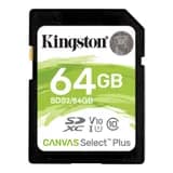 Карта памяти 64ГБ MicroSDHC Kingston Canvas Select Plus
