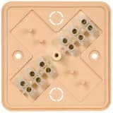 Коробка распаячная ОП 75х75х28 IP20 КМ41216-04 (6 клем. 6кв.мм) сосна IEK UKO10-075-075-028-K34