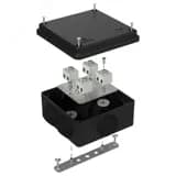 Коробка огнестойкая для о/п 40-0300-FR1.5-8 Е15-Е120 RAL9005 100х100х50 (14 шт/кор)