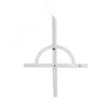 Угломер нониусный 10-170 град (250x500мм 1 град) регулир.рейка (ГРСИ №83810-21)