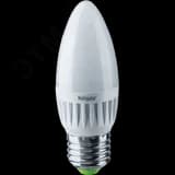 Лампа светодиодная LED 7вт E27 теплый матовая свеча