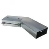 Короб горизонтальный для поворота трассы на 135 У1117 100х100-135 УХЛ1, оцинкованный лист, S1,5