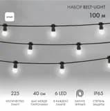 Комплект Евро Belt Light NeonNight 2 жилы шаг 40 см Белые LED лампы 45мм 6 LED 331345
