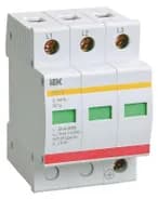 Ограничитель перенапряжения ОПС1-C 3P KARAT IEK MOP20-3-C