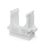 Крепёж-клипса для труб Полистирол белая d16 мм (100шт/2000шт уп/кор) Промрукав