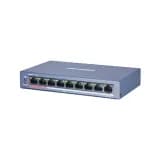 Неуправляемый PoE-коммутатор Hikvision DS-3E0109P-E/M(B) 8 RJ45 100M PoE с грозозащитой 6кВ