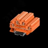 Клемма TC 2-уровневая пружинная, 1,5 мм. кв., оранжевая